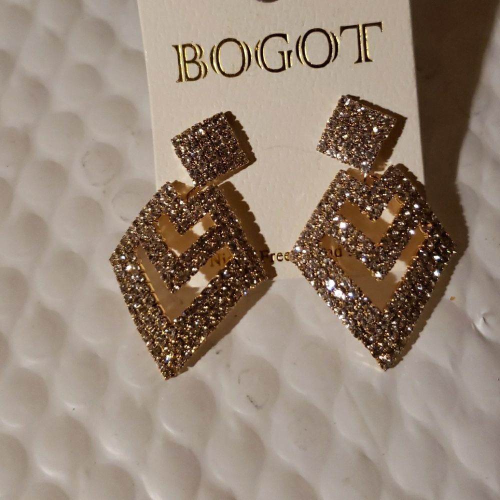 Glistening Golden Earrings